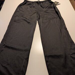 Art Class Girls Pants L 10/12 Black Wide Leg Elastic Waist Drawstring NWT